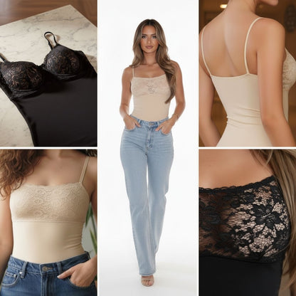 Body Moldeador Sculpt con encaje - compresión y realce natural