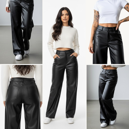 Pants de Cuero Oversize