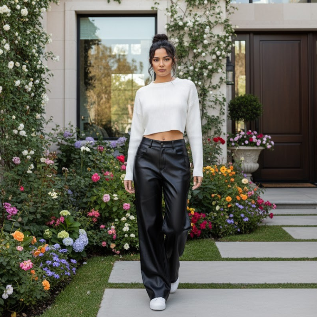 Pants de Cuero Oversize