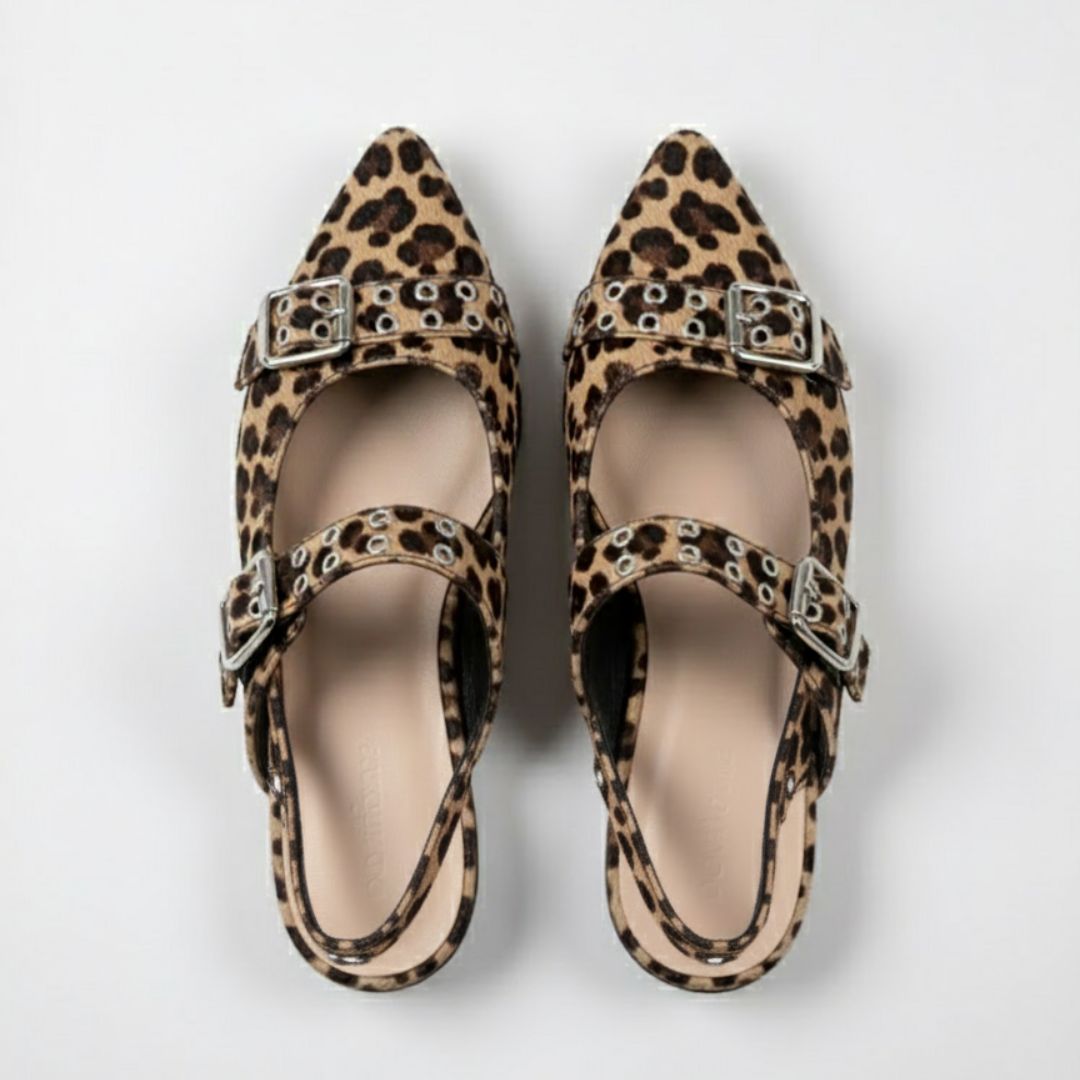 Baletas Chic de Cuero Vegano Punta Fina