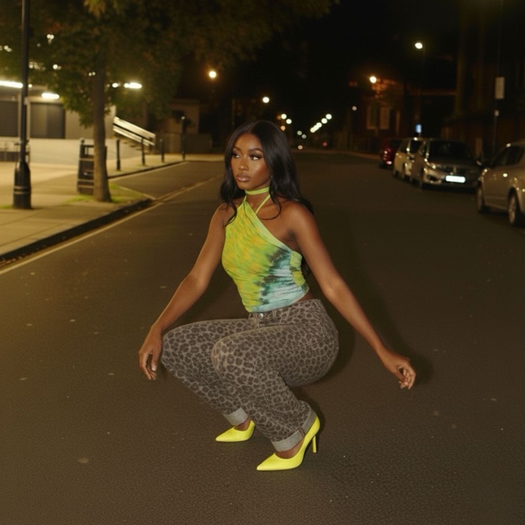 Pantalón Oversize Animal Print Leopardo