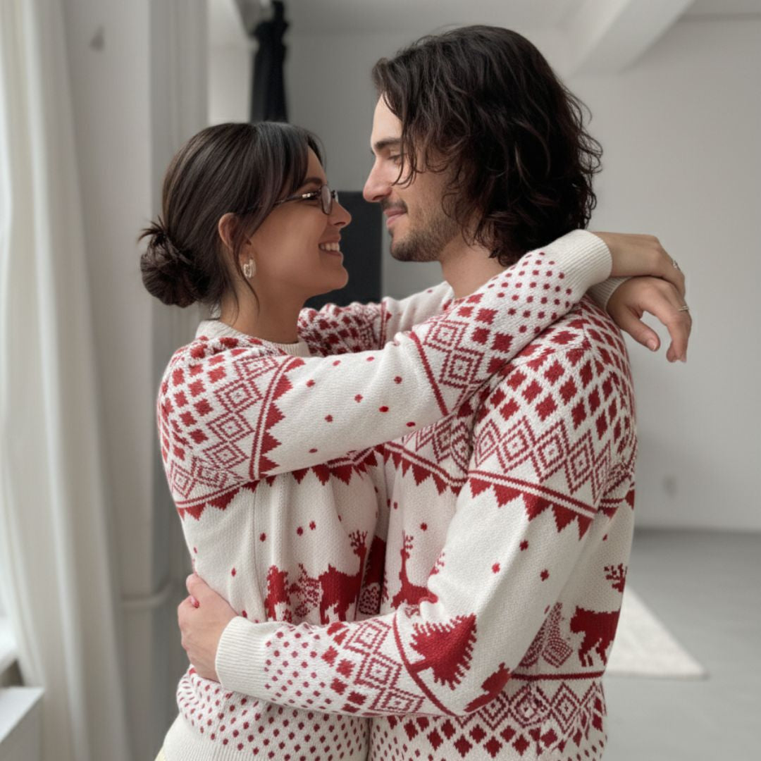 Suéter Navideño Familiar – Christmas Sweater para Parejas, Niños y Mascotas