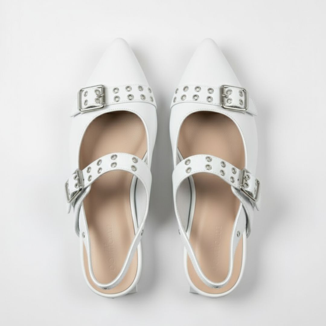 Baletas Chic de Cuero Vegano Punta Fina