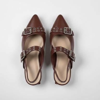 Baletas Chic de Cuero Vegano Punta Fina